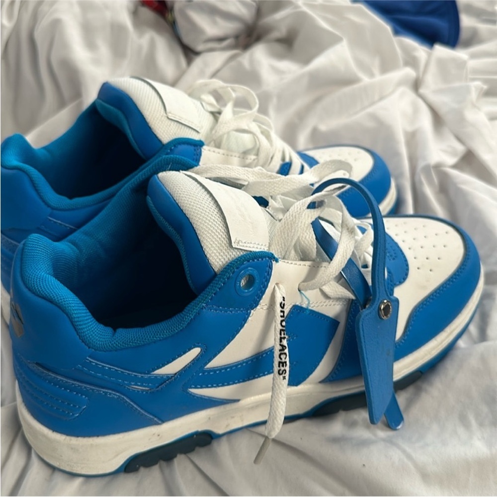 Mens Blue and White Off-White sneakers